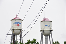 Hot and cold water towers in Garrison ND
